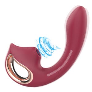 Purple Clitoral Suction & G-Spot Vibrator for Dual Stimulation