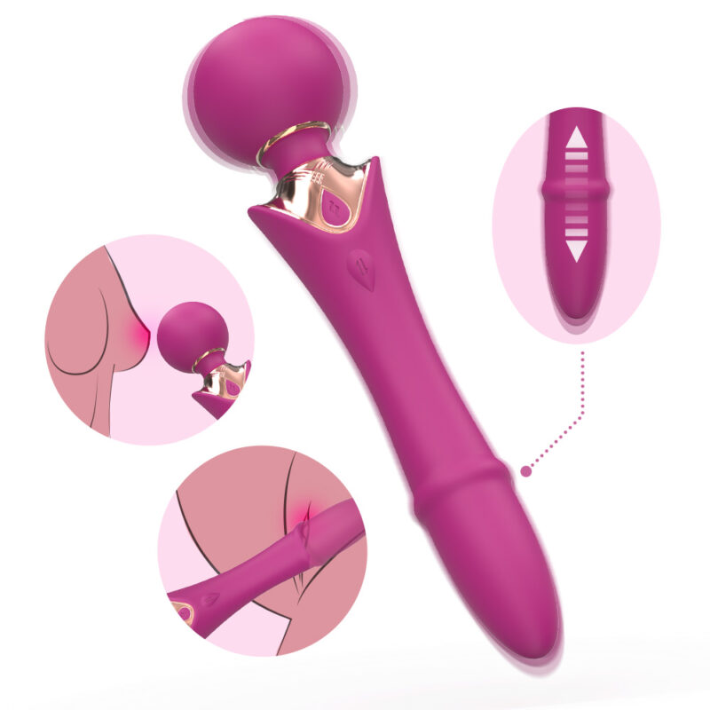 Scepter - white background dual ended wand