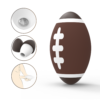 Rugby Football - white background rugby case