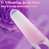 Jelly Vibe ribbed silicone surface close-up