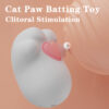 Lucky Cat - heart shaped contact illustration